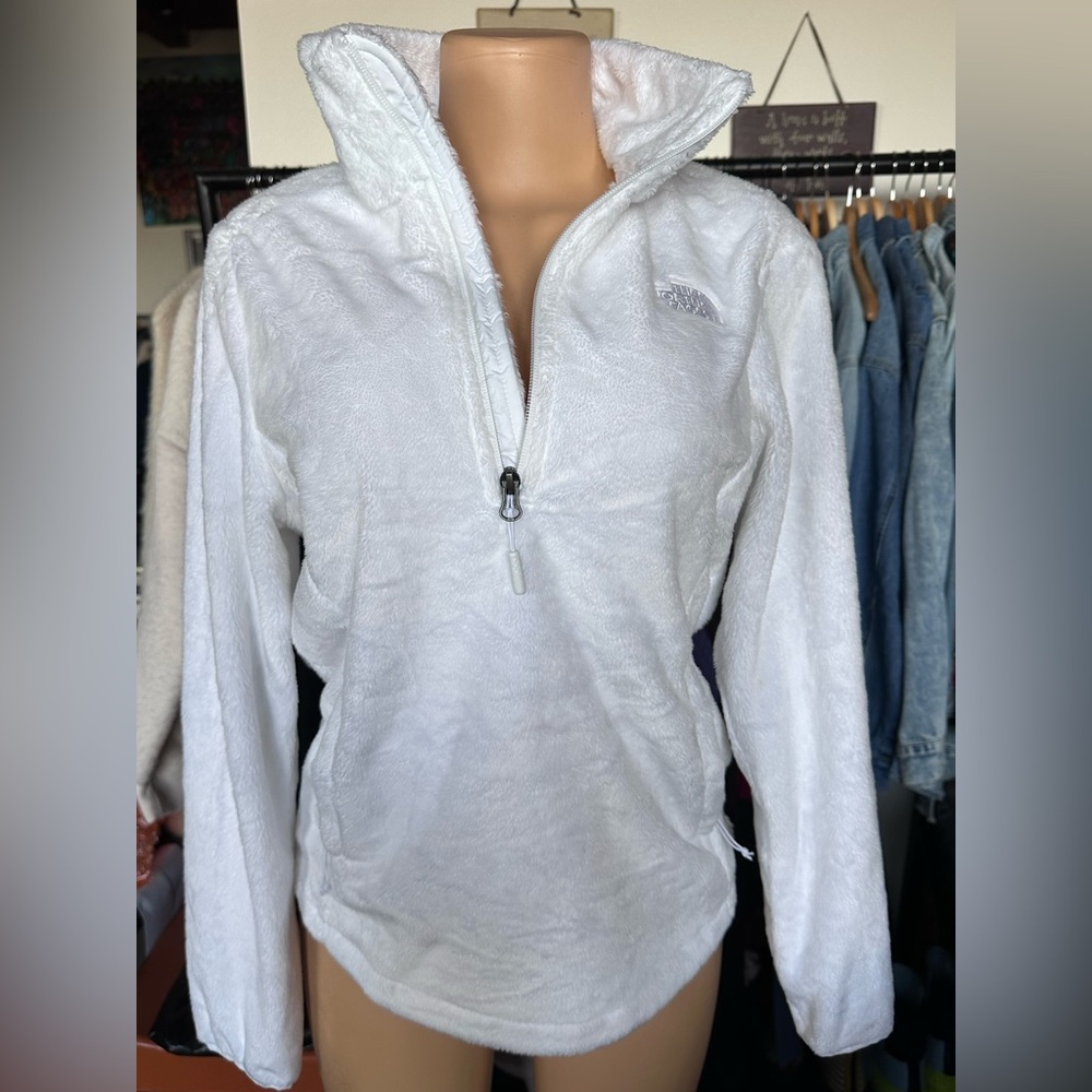 The North Face White Fleece Half-Zip
